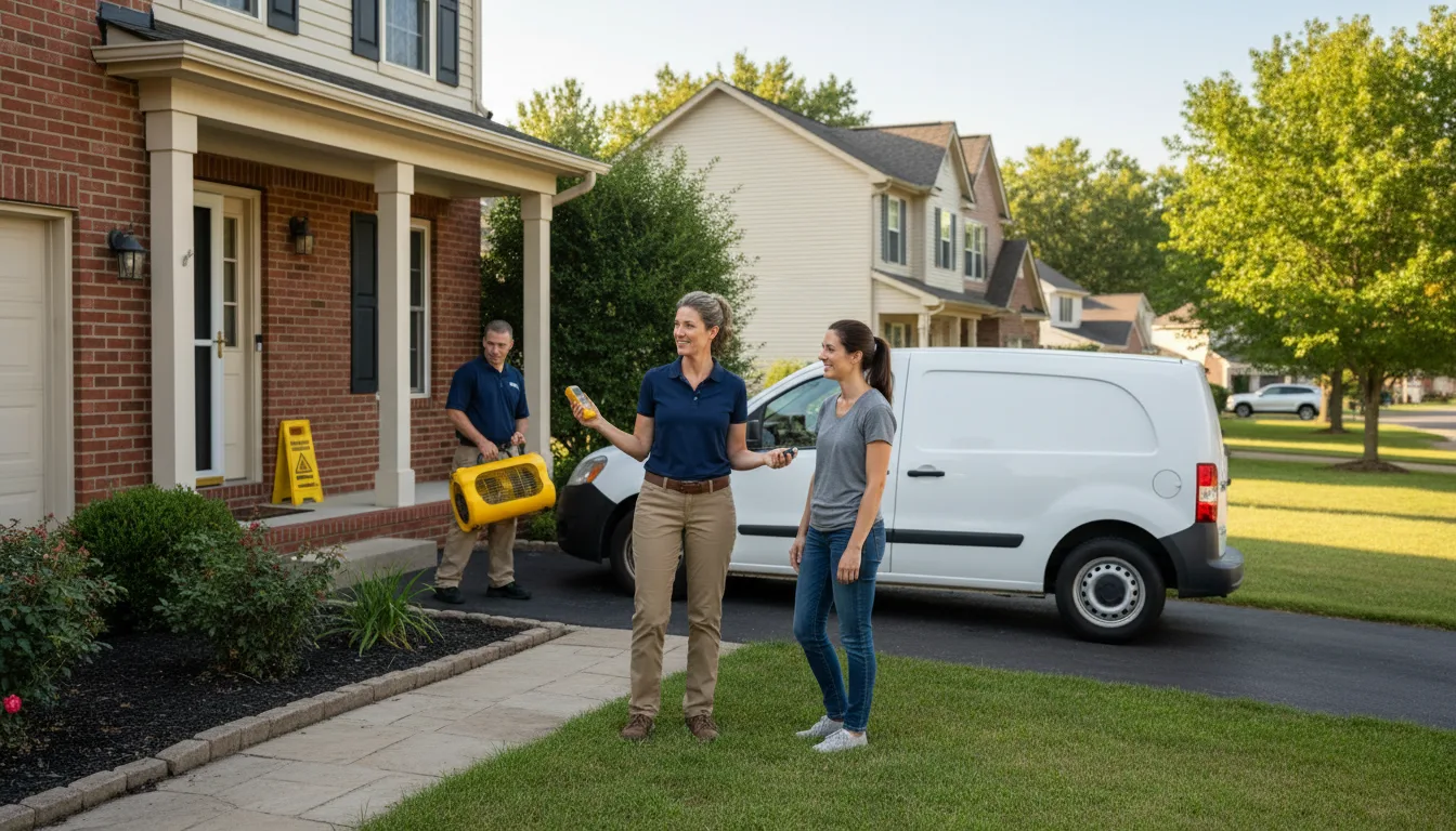 Residential water damage restoration in Slayden, TN